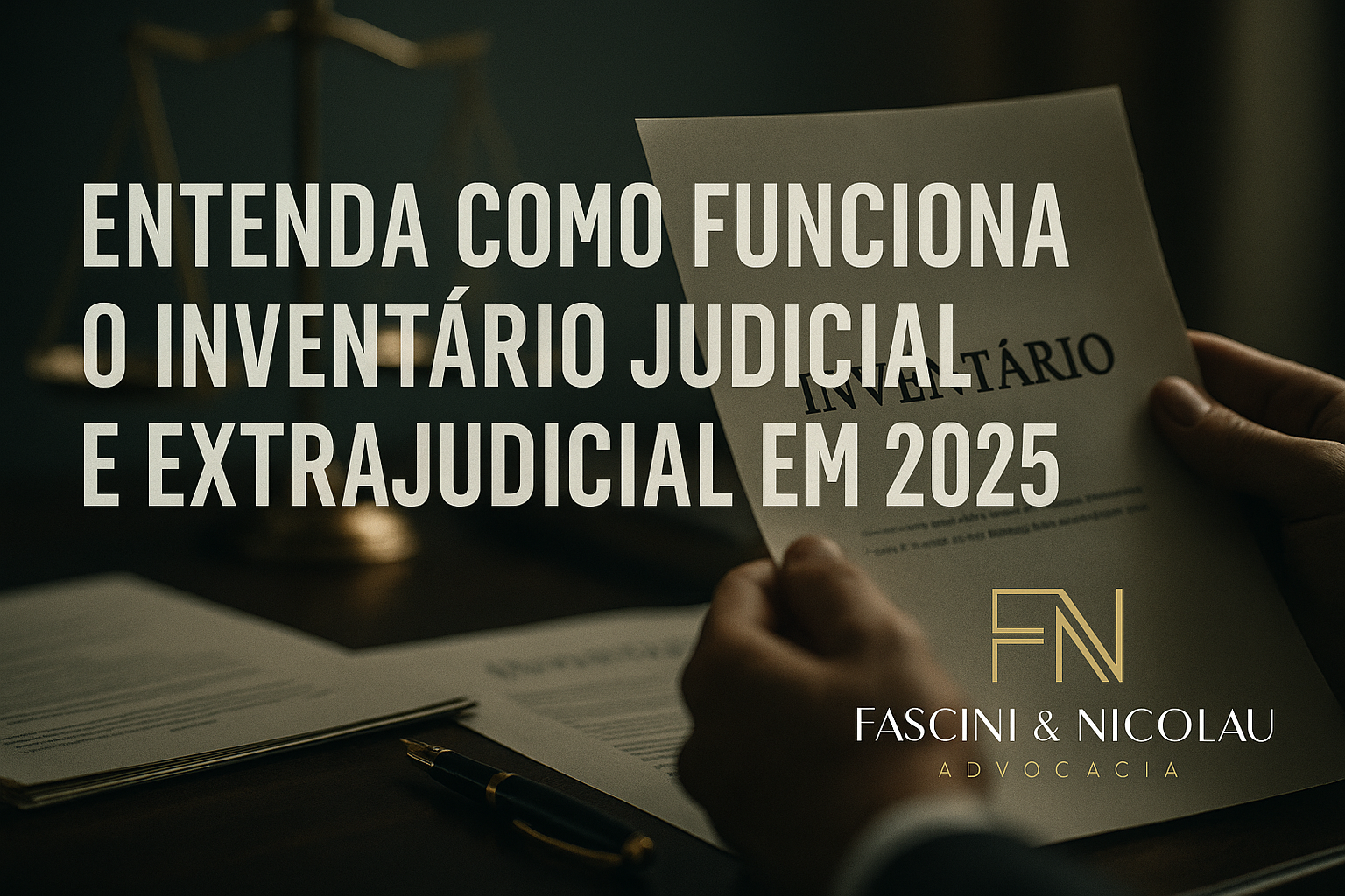 Entenda como funciona o inventário judicial e extrajudicial em 2025 - Fascini e Nicolau Advocacia - Jandaia do Sul
